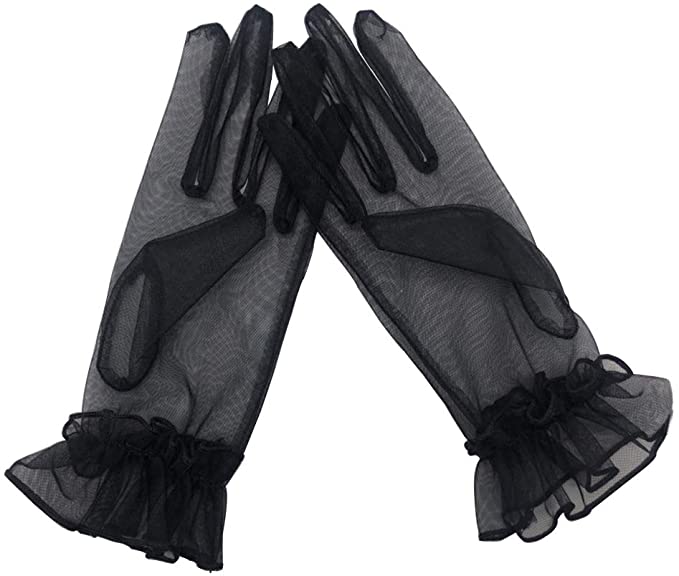 Part Deux Sheera Cropped Black Gloves OS
