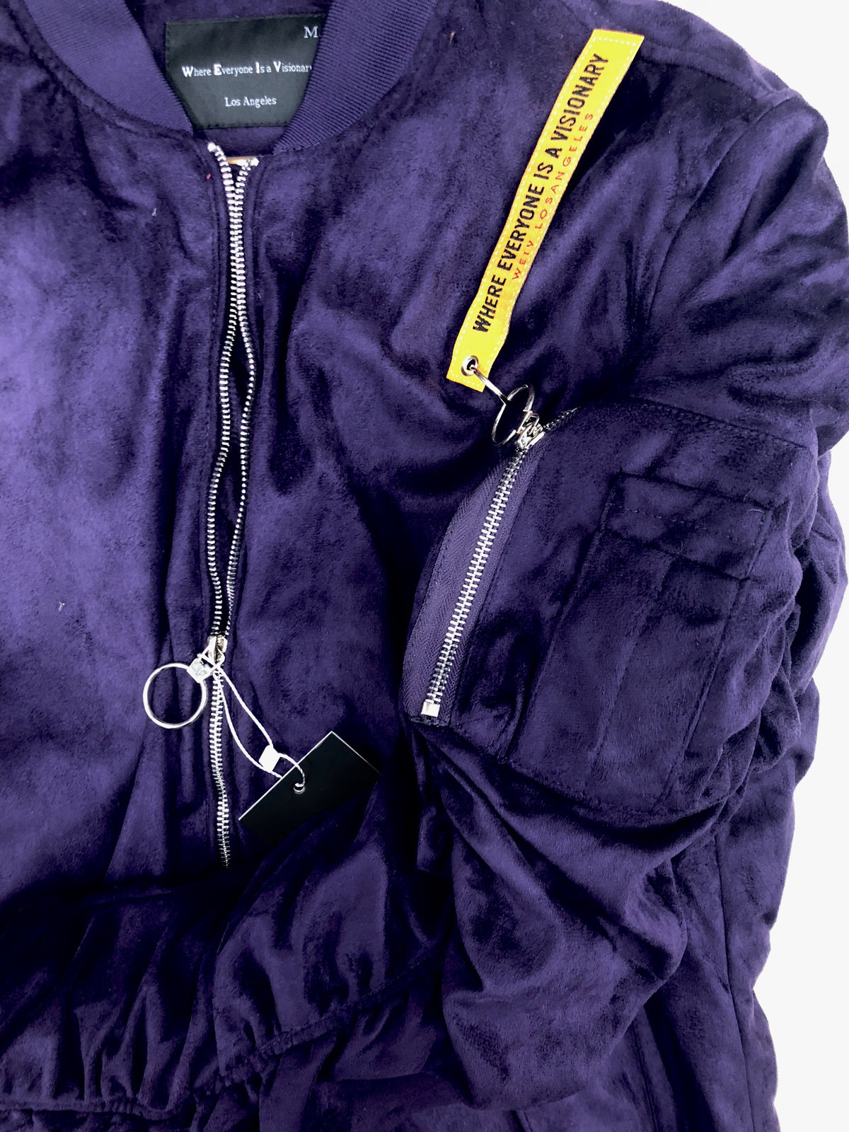 FAUX SUEDE BOMBER 6111