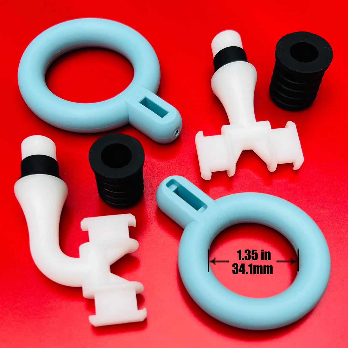Massage Gun Head Attachments for 12-19mm Shaft, Replaceable Silicone Fascia Gun Head, Fitness Accessories for Muscle Relief
