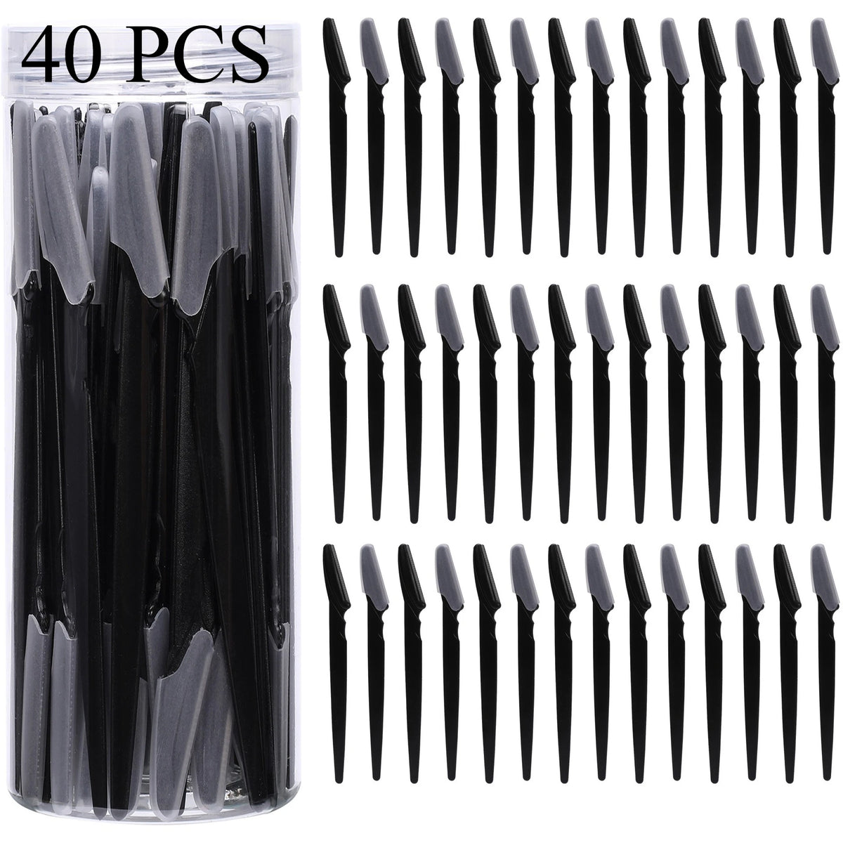 Eyebrow Trimmer 12/30/40/66PCS Brown Eyebrow Razor Safe Face Body Hair Removal Shaver Blades Woman Eyebrow Shaping Knife Razors