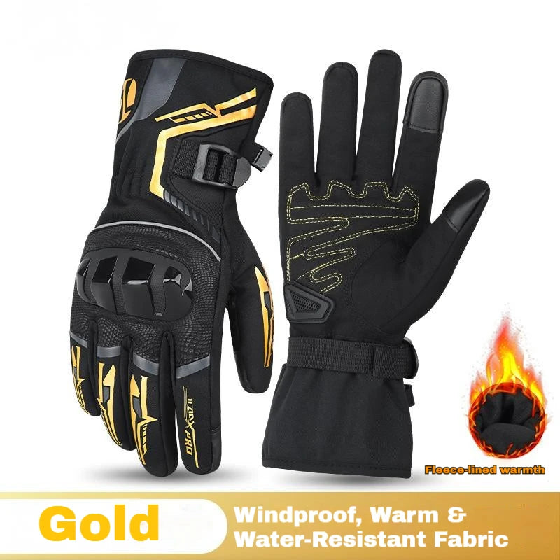 Winter Motorcycle Gloves waterproof Keep Warm Motorbike Riding Guantes Moto Men protective Gloves snowmobile accessories