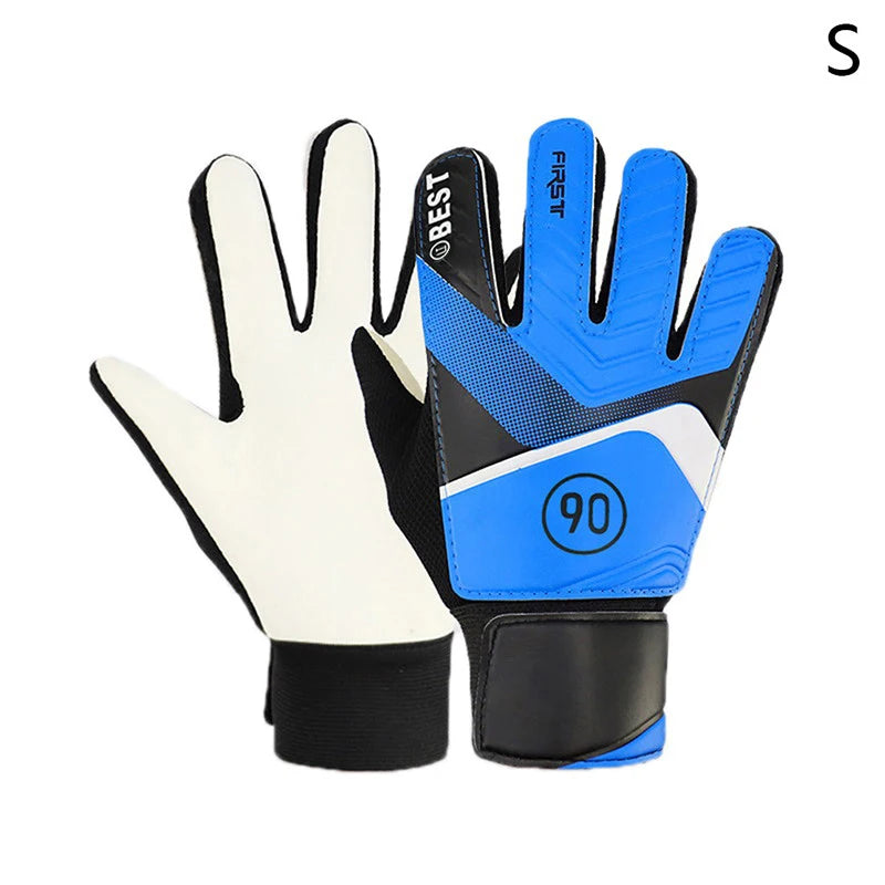 New-1Pair Soccer Goalkeeper Gloves Anti-Collision Latex PU Goalkeeper Hand Protection Gloves Football Accessories For Kids