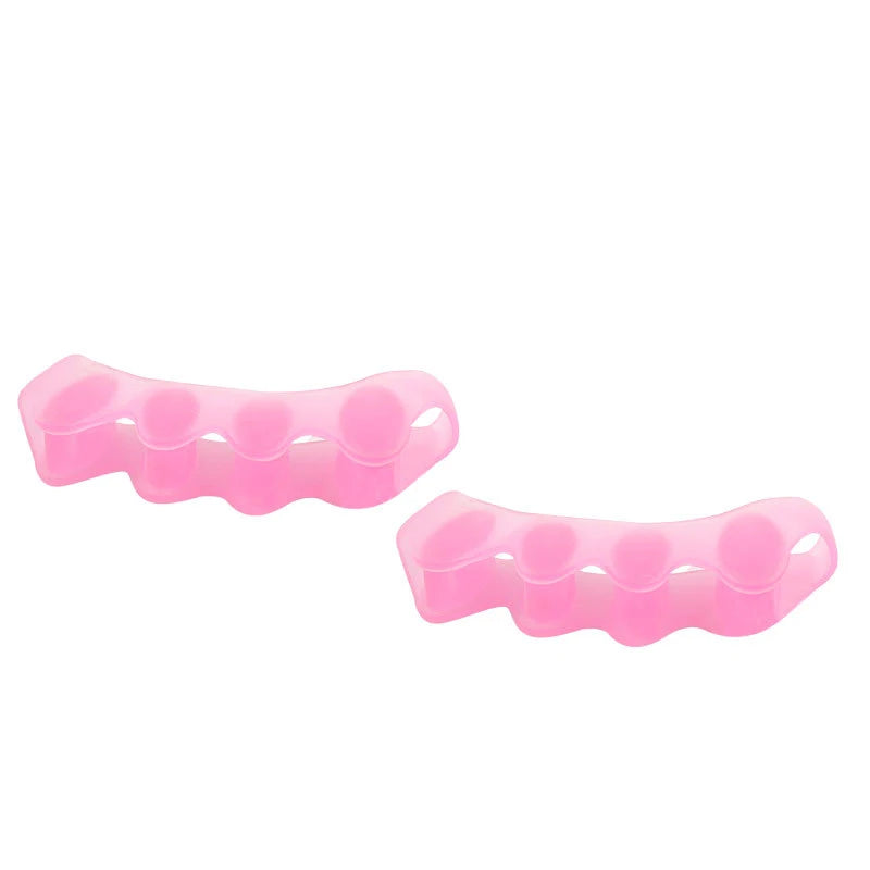2 soft touch silicone toe spacers, reusable toe spacers for feet