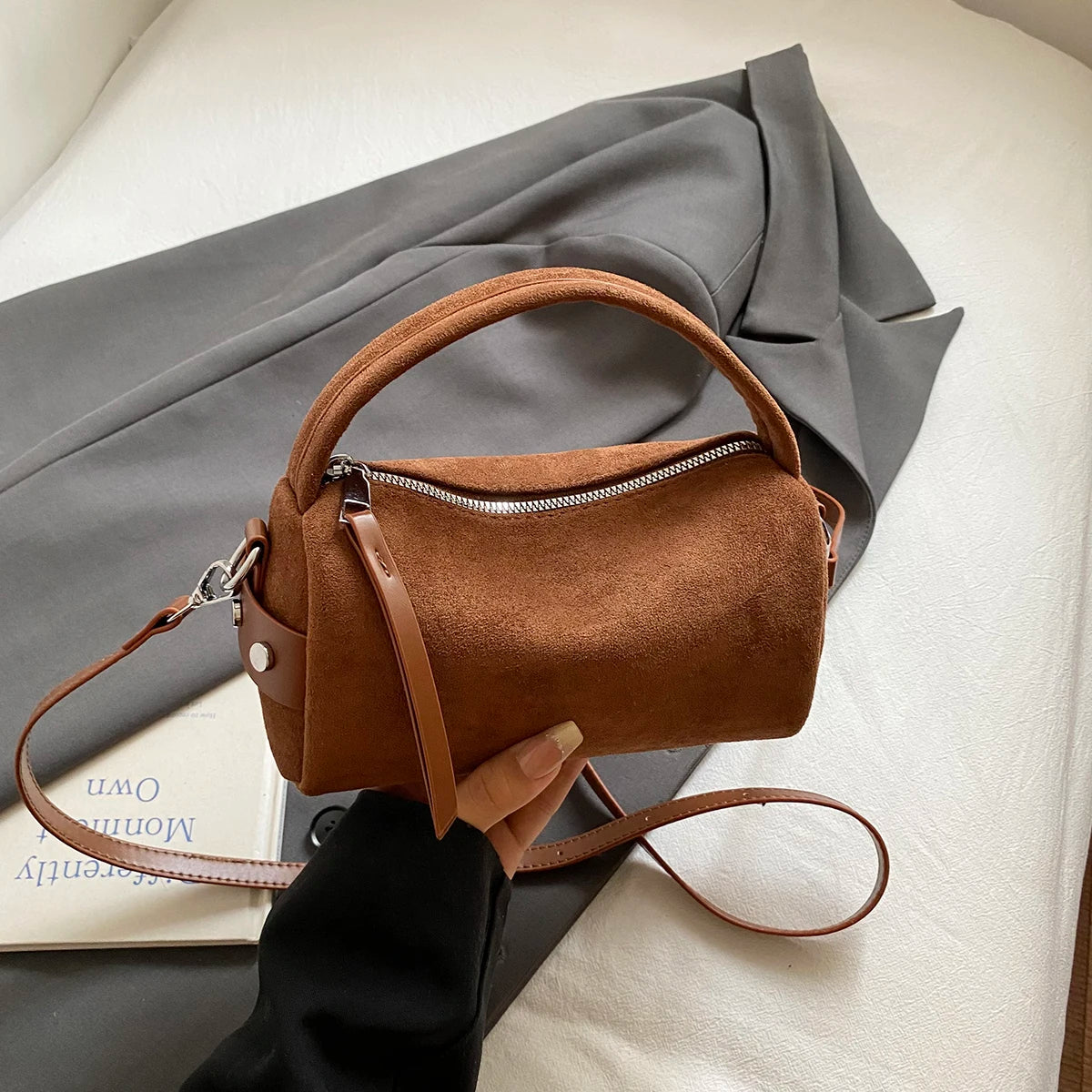 Luxury Designer Purses Fashionable Retro Mini PU Leather Shoulder Bags for Women Bucket Crossbody Bag 2026