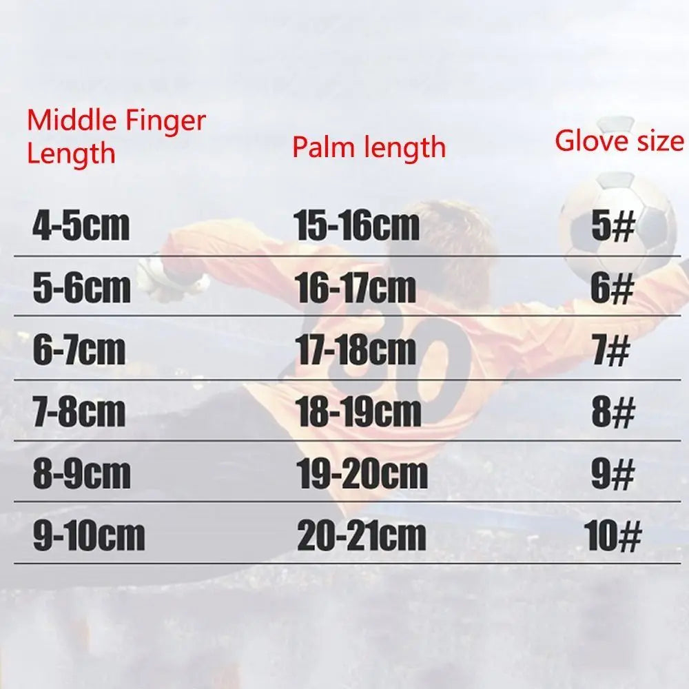 Finger Protection Goalie Gloves Wear-Resistant Durable Football Goalkeeper Gloves Non-Slip Thickened Sports Gloves