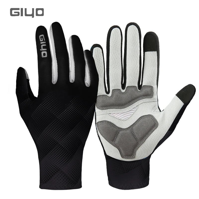 Bicycle Winter Thermal Full Finger Gloves MTB Road Bike Touch Screen Anti-skid Gloves Cycling Breathable Keep Warm Mittens