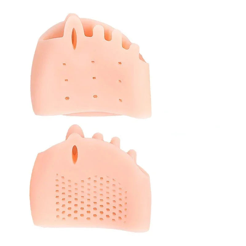 Forefoot Pads Toe Separator Cushion Pads Silicone Orthotics Protector Pain Relief Insoles Toe Hallux Valgus Corrector Gel Pads