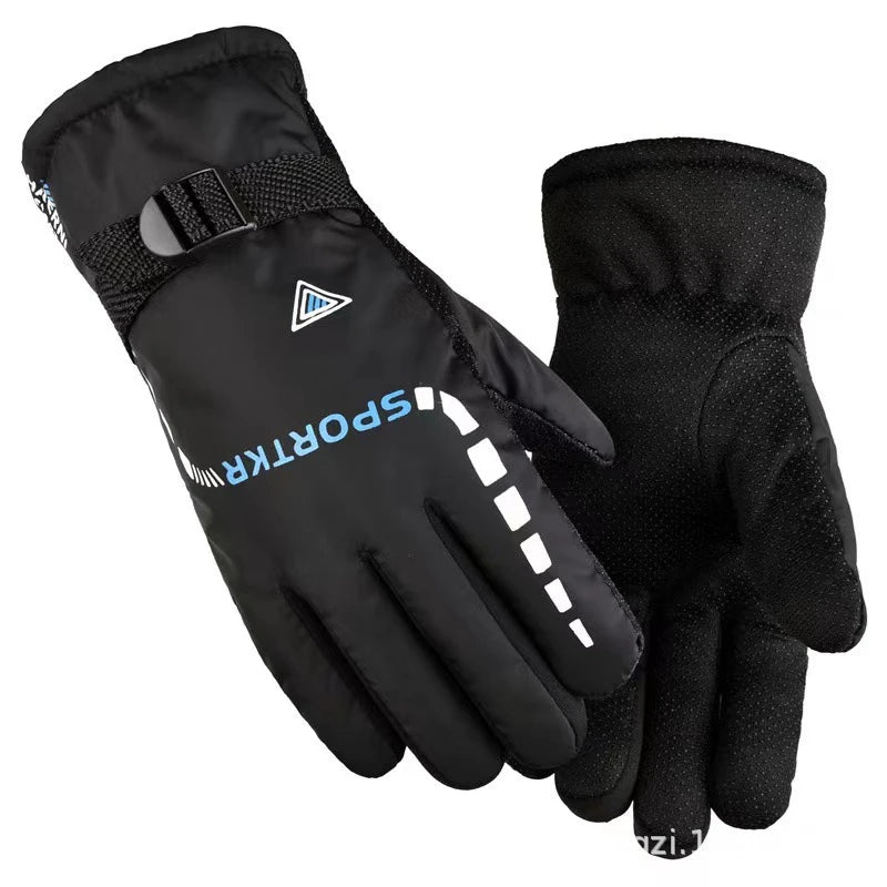 Winter Outdoor Warm Thermal Cycling Gloves Waterproof Antislip Sports Ski Cycling Motocycle Warm Glove Unisex Moto Accessories