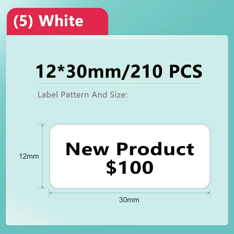 Niimbot D11/D101/D110 Mini Portable Printer White Tape Sticker Papers Waterproof Anti-Oil No Glue Thermal Label Printer New