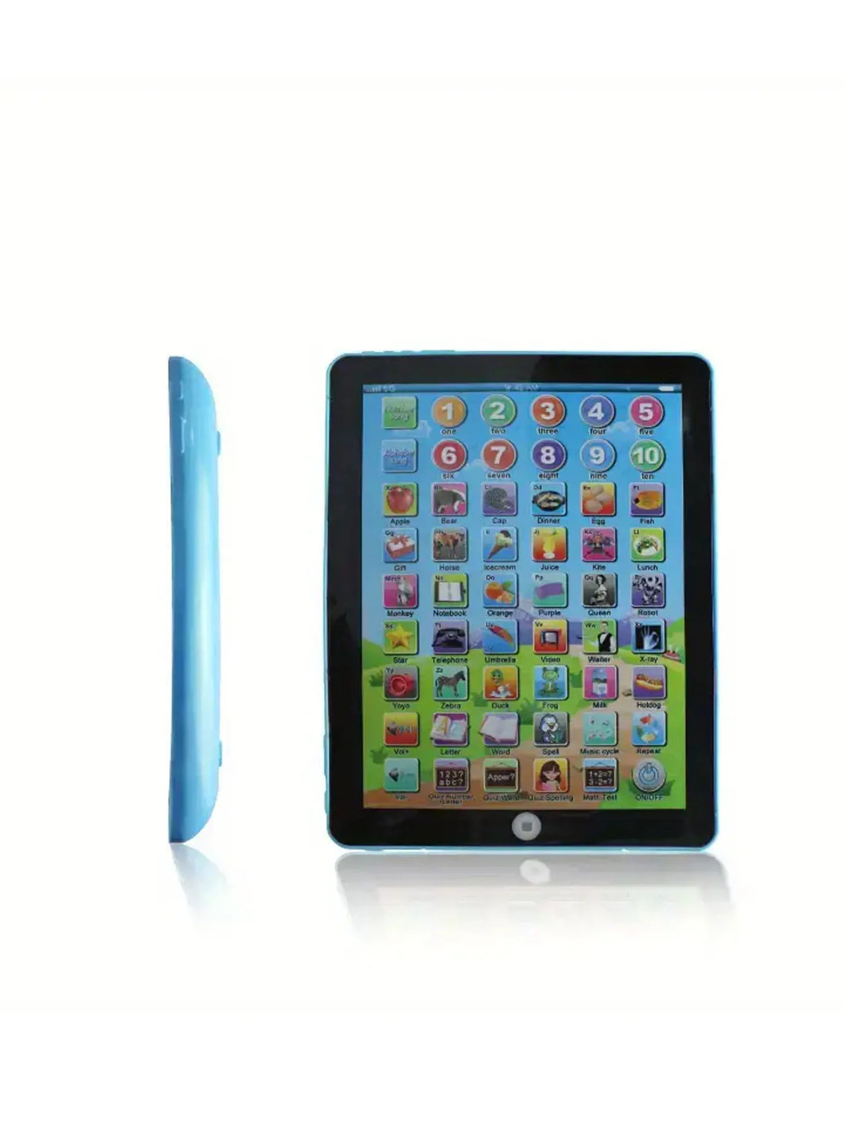 Simulation Tablet Toys, Kids Learning Pad/Tablet Interactive Toddler Toys With Words Numbers Alphabets Music Electronic Educatio