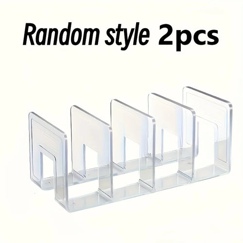 2-Pack Clear Acrylic Handbag Organizers - Space-Saving Closet Racks