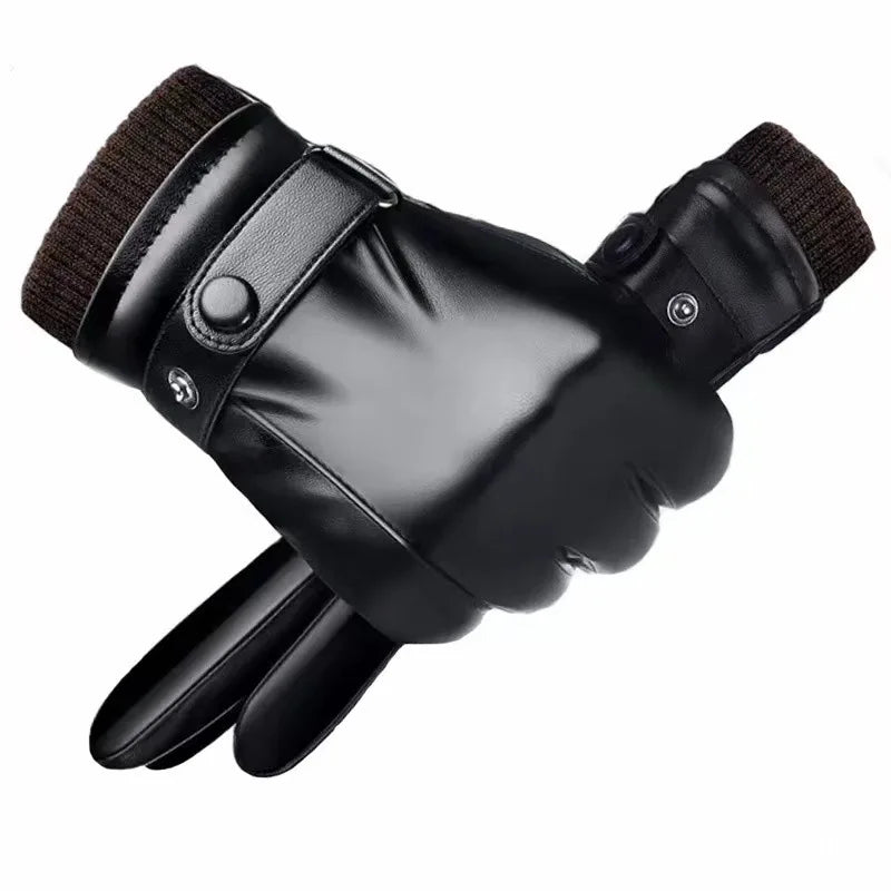Winter Thermal Riding Gloves - Touchscreen Windproof Waterproof for Motorcycle Cycling Men Women Suitable Cold Weather