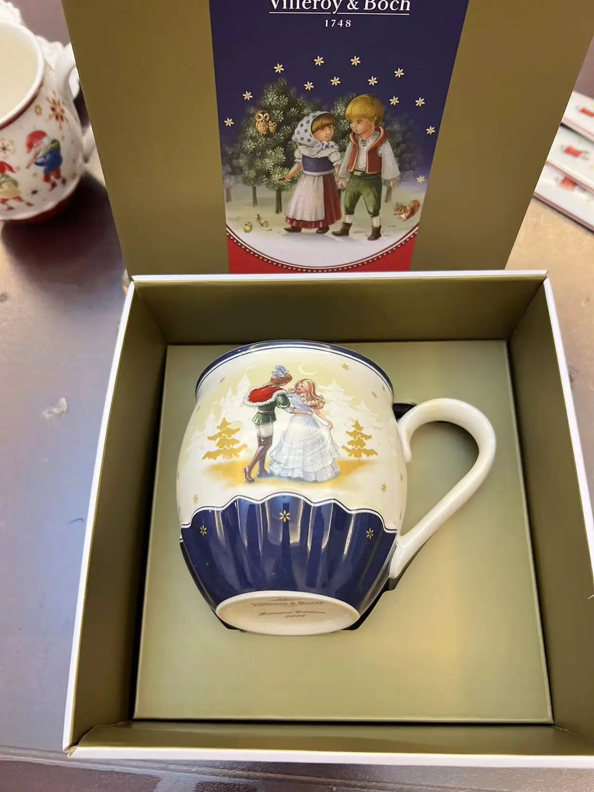 German V Bao Tableware Christmas Biscuits Plate Dish Rectangular Mug Plate Salad Dish Dessert Plate Fruit Holder