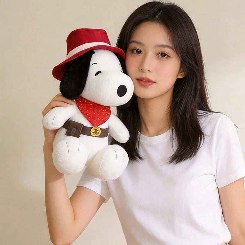 30-70cm Snoopy Plush Toy Cartoon Cowboy Plush Anime Birthday Pillow Sofa Pillow Doll Christmas Stuffed Cute Gift for Children