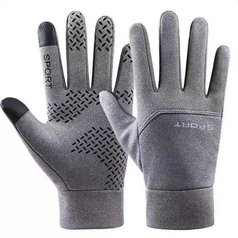 Winter Warm Cycling Gloves Bicycle Warm Touchscreen Full Finger Glove Waterproof Outdoor Bike Skiing Fishing Motorcycle Riding