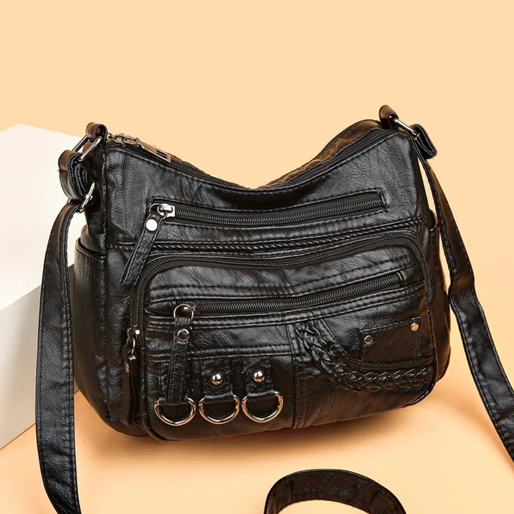 Multi Pocket Crossbody Shoulder Bag