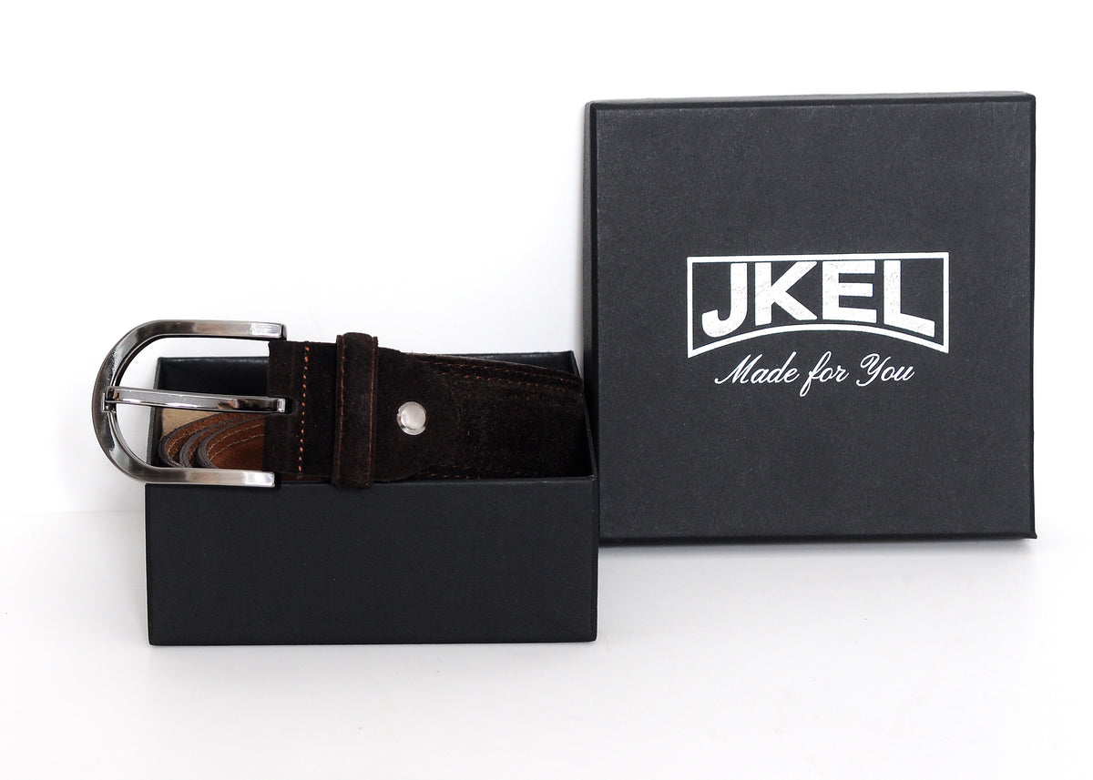 Sagrada Dark Brown Suede Belt