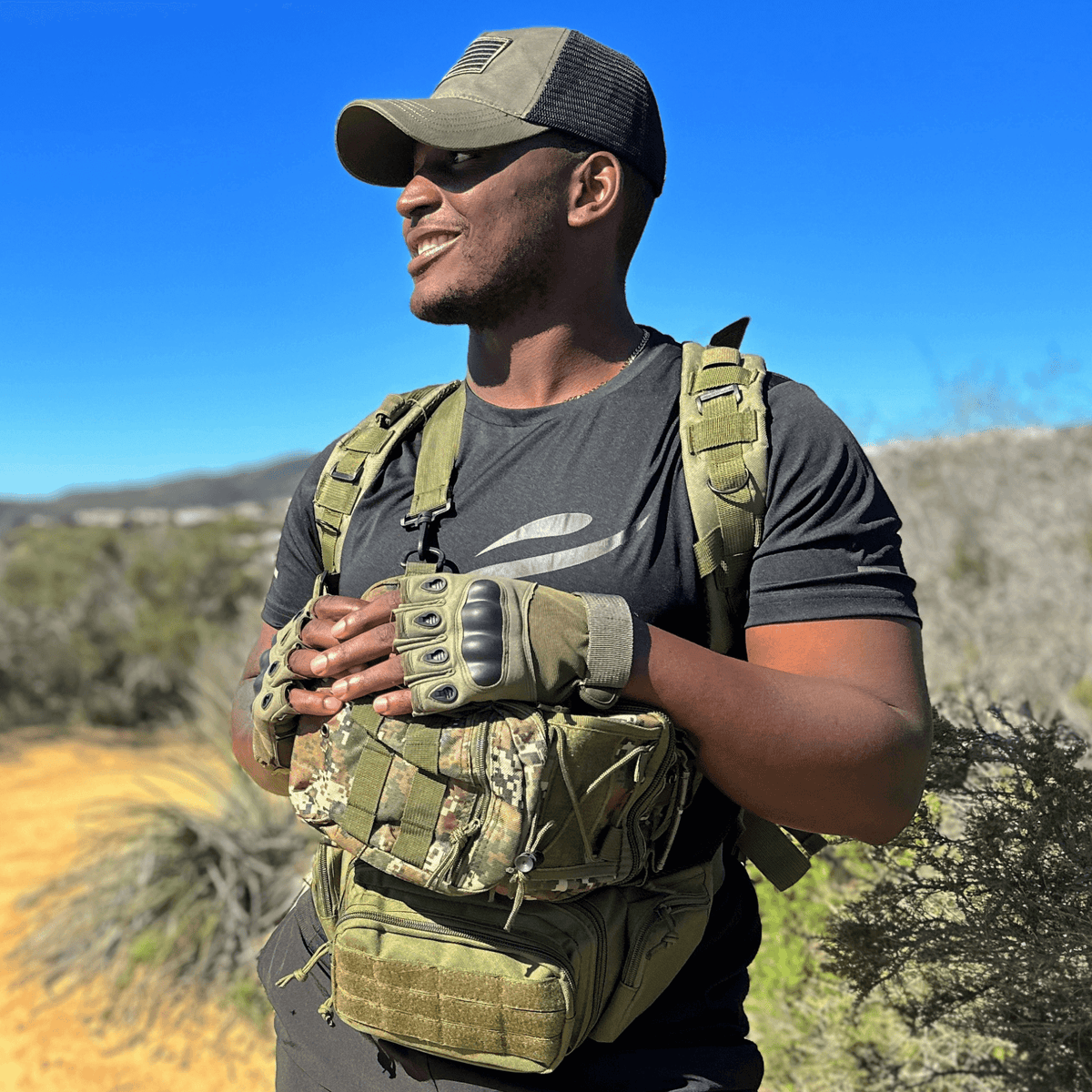 JupiterGear Tactical Military Fingerless Airsoft Gloves for Outdoor