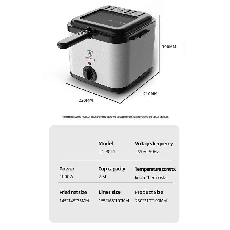 Electric Deep Fryer, 2.5L Stainless Steel