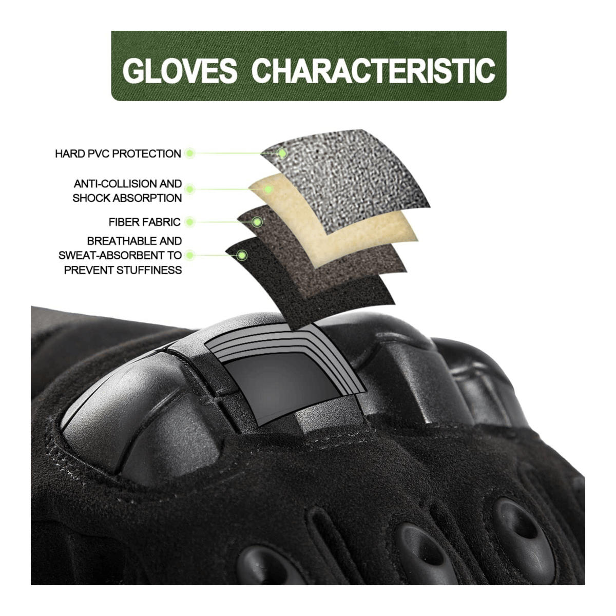 JupiterGear Tactical Military Airsoft Gloves for Outdoor Sports,