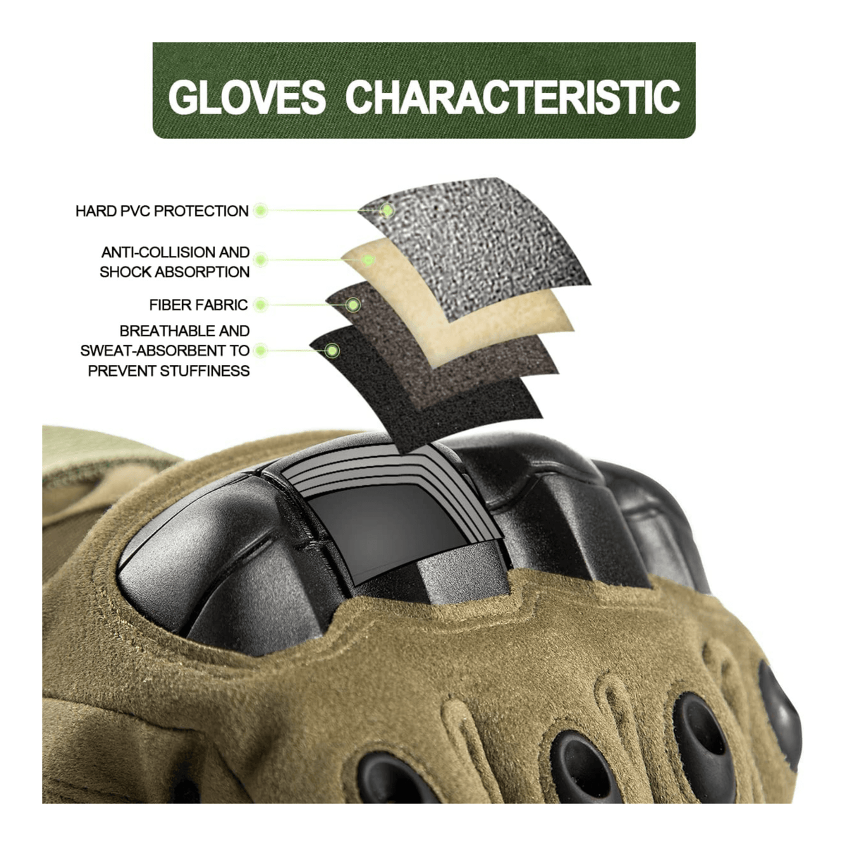 JupiterGear Tactical Military Airsoft Gloves for Outdoor Sports,