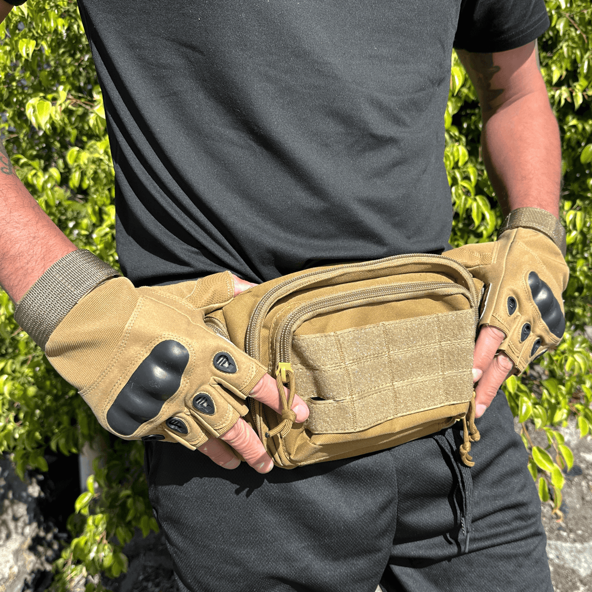 JupiterGear Tactical Military Fingerless Airsoft Gloves for Outdoor
