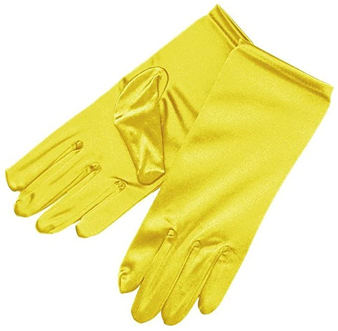 Satin Yellow Gloves Cropped