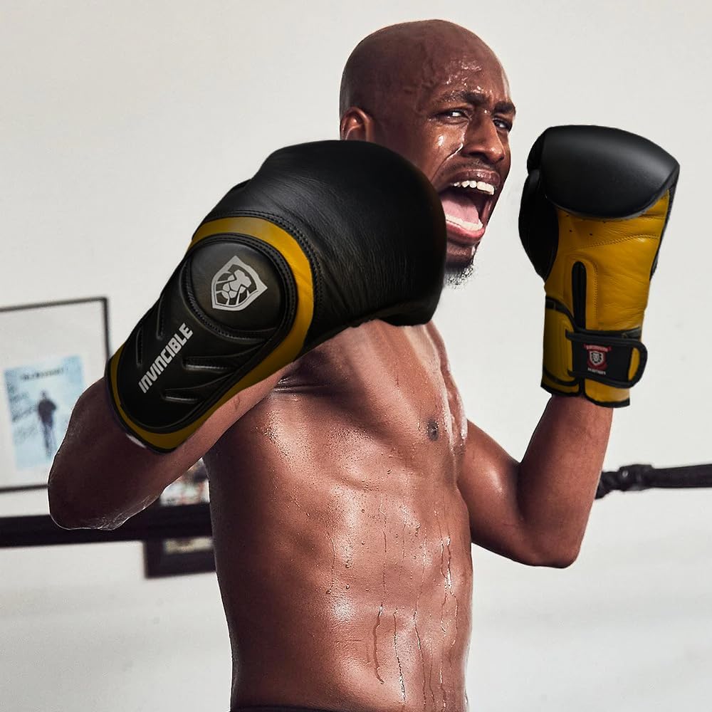 Invincible Fight Gear Pro Leather Boxing Gloves v2.0 | Multi-Layered