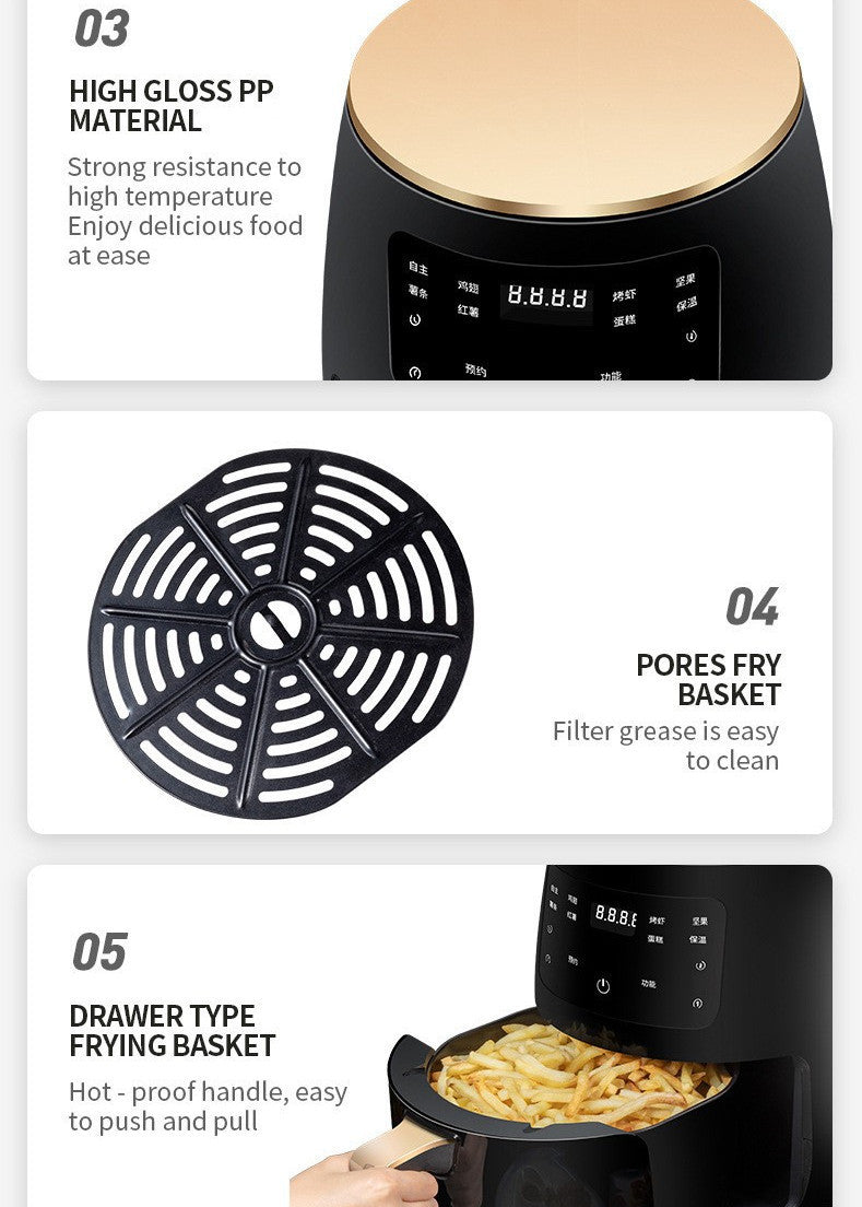 Touch Control Air Fryer, Stainless Steel