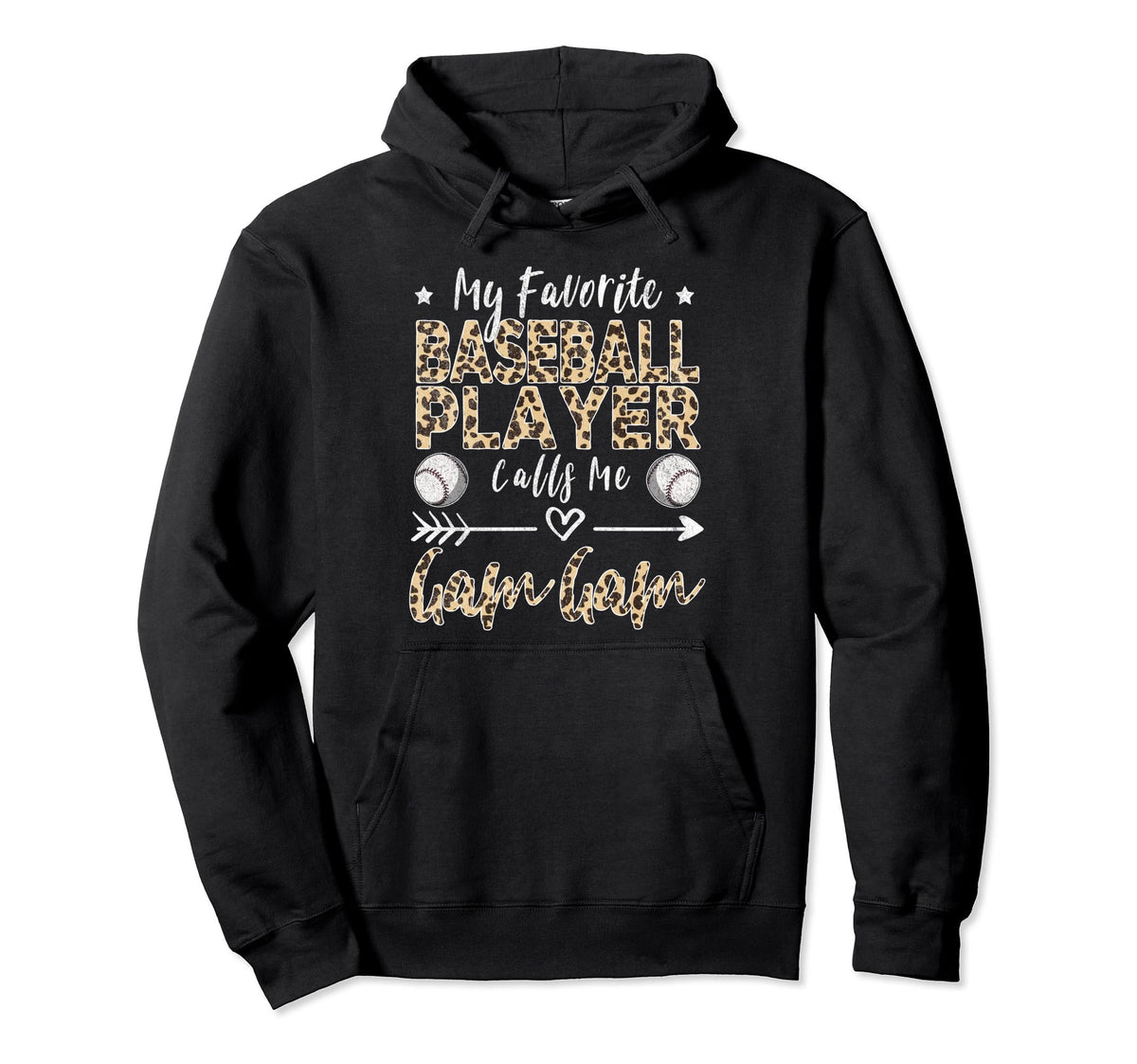 My Favorite Baseball Player Calls Me Gam Gam Hoodie - Graphic Print Unisex