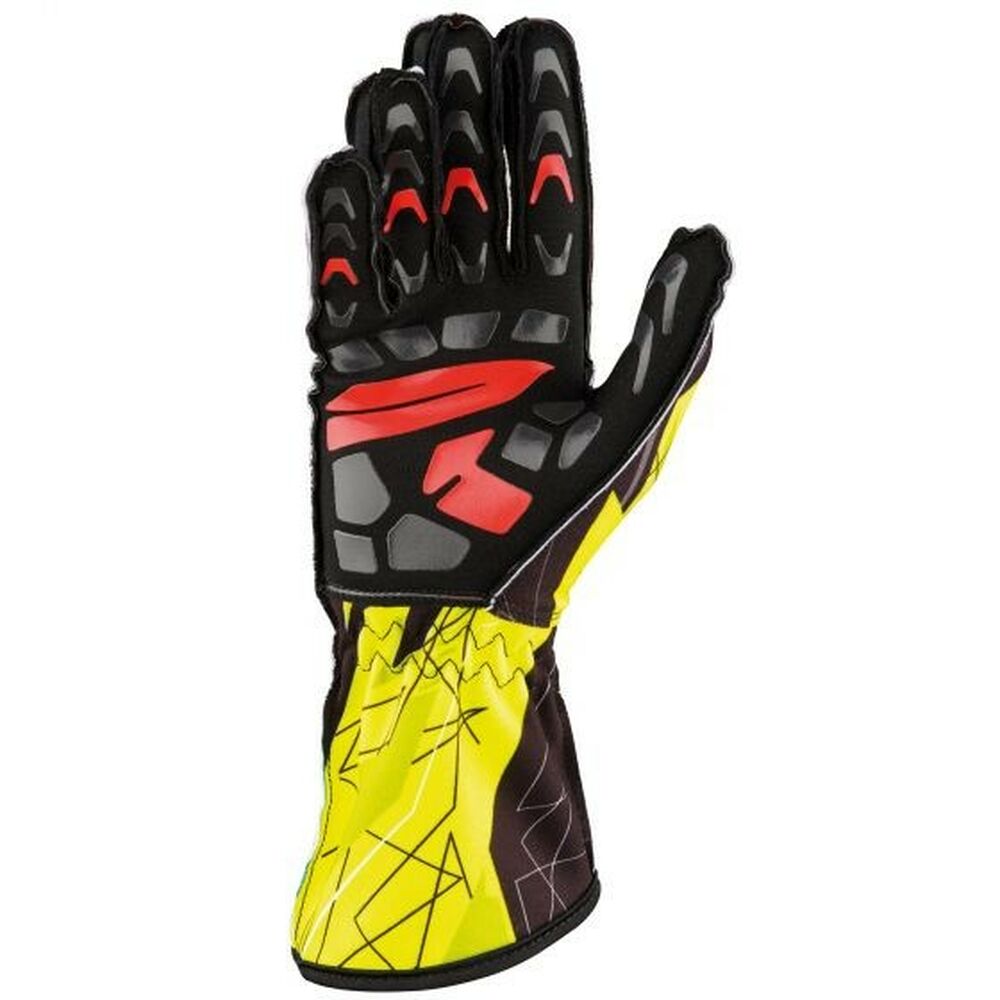 Karting Gloves OMP KS-2 ART Size S Yellow
