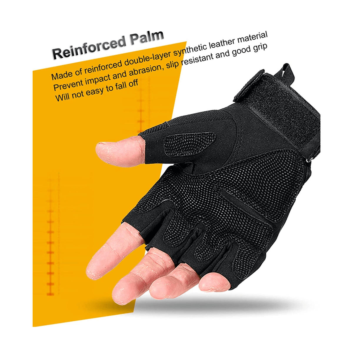 JupiterGear Tactical Military Fingerless Airsoft Gloves for Outdoor