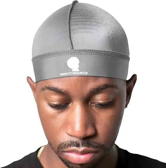 Royalty Headwear Silky Wave Cap for 360, 540 & 720 Waves, Soft Breathable Durag Skull Cap Beanie for Men