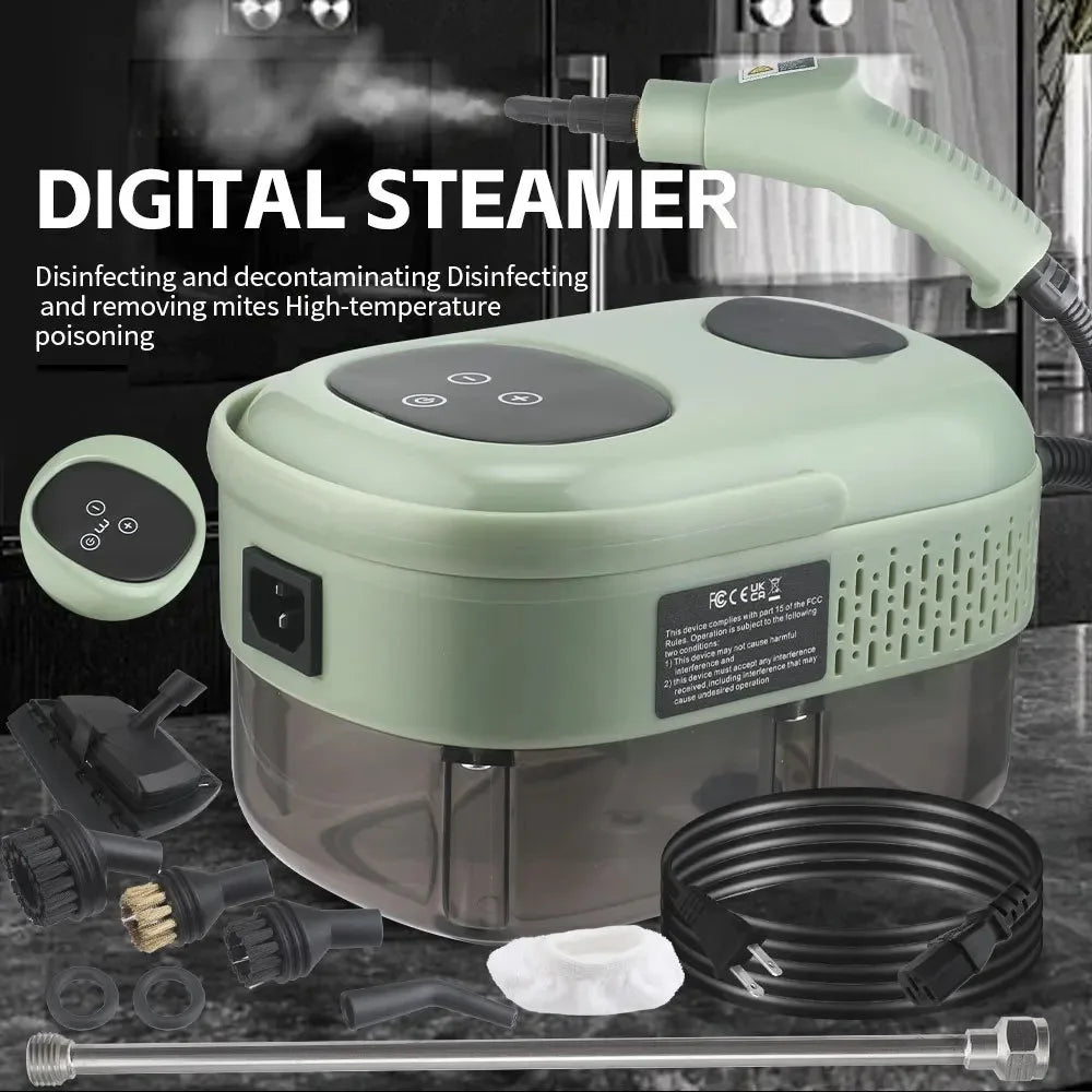 High Pressure Steam Cleaner 3Bar 1500W Portable Household Steam Cleaning Machine With Multiple Accessories