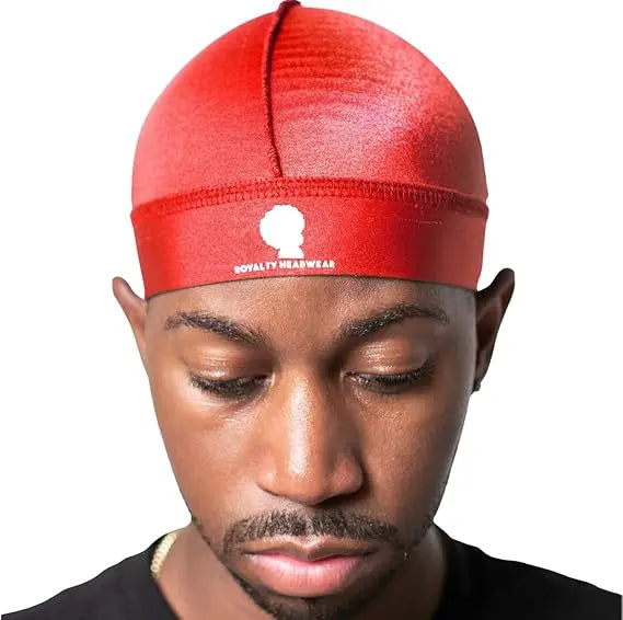 Royalty Headwear Silky Wave Cap for 360, 540 & 720 Waves, Soft Breathable Durag Skull Cap Beanie for Men
