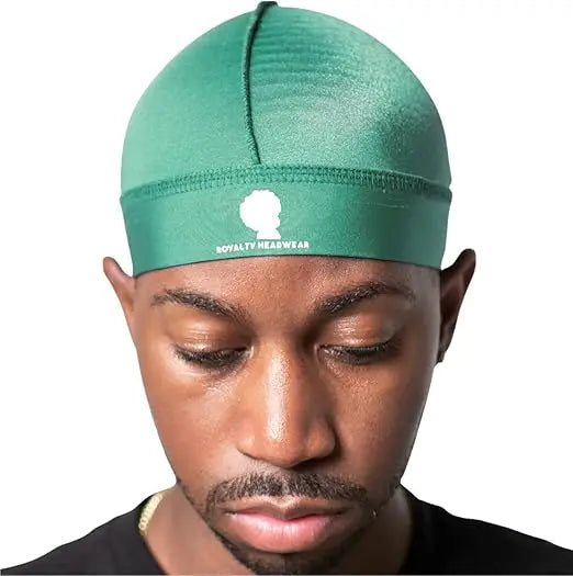 Royalty Headwear Silky Wave Cap for 360, 540 & 720 Waves, Soft Breathable Durag Skull Cap Beanie for Men