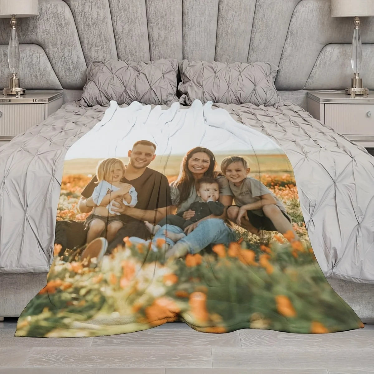 Customized Photo Blankets—Personalized Gifts for Couples and Families to Cherish Memories, and Unique Keepsakes.