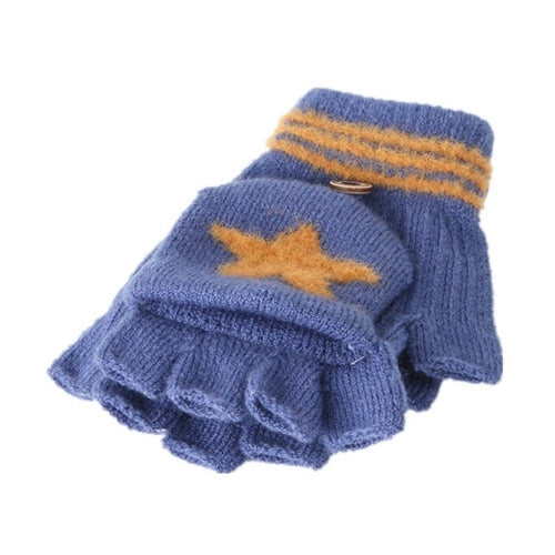Baby Warm Knitted Fingerless Gloves Convertible