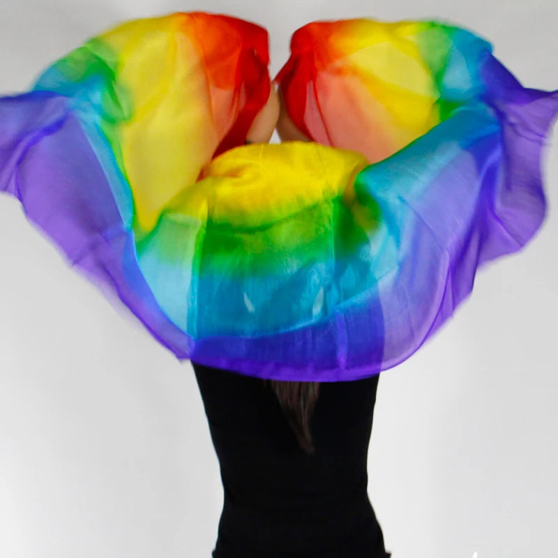 Hand Dyed Silk Belly Dance Veil