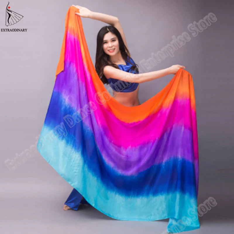 Hand Dyed Silk Belly Dance Veil