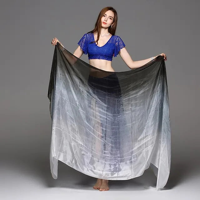 Hand Dyed Silk Belly Dance Veil