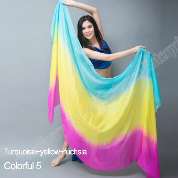 Hand Dyed Silk Belly Dance Veil