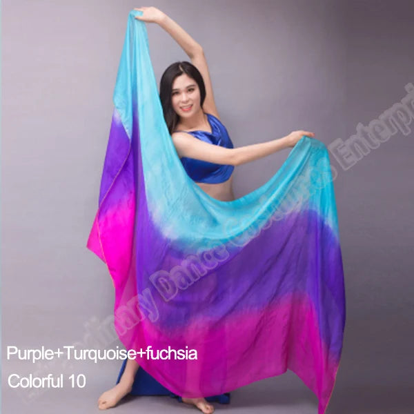 Hand Dyed Silk Belly Dance Veil