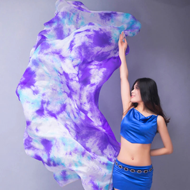 Hand Dyed Silk Belly Dance Veil