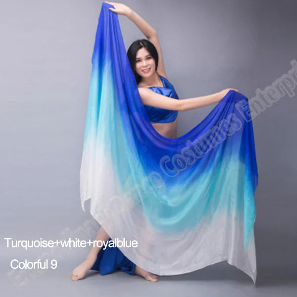Hand Dyed Silk Belly Dance Veil