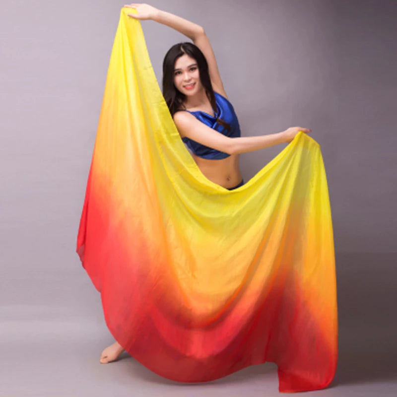 Hand Dyed Silk Belly Dance Veil