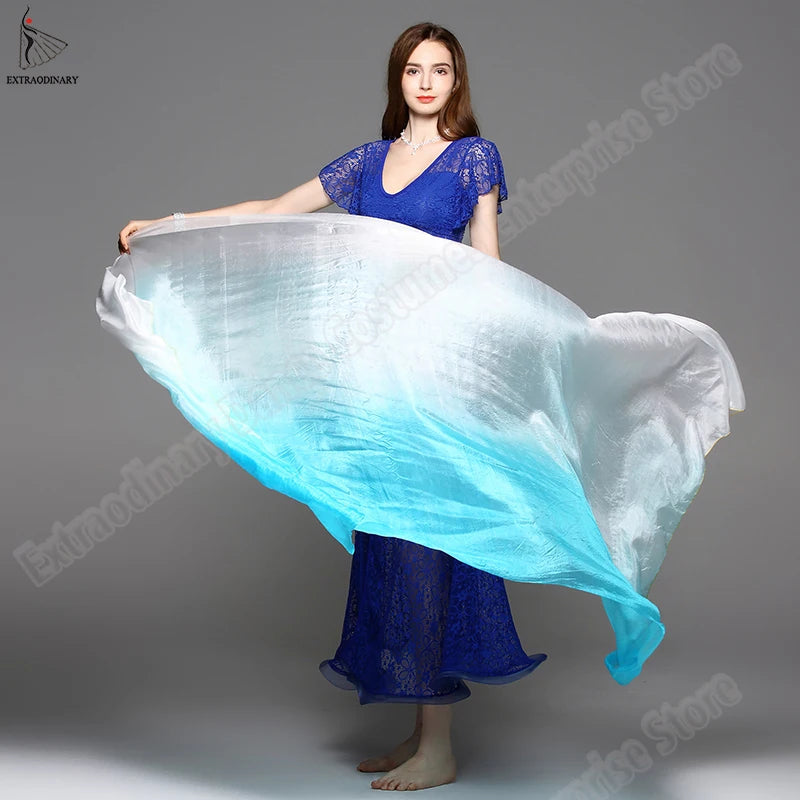 Hand Dyed Silk Belly Dance Veil