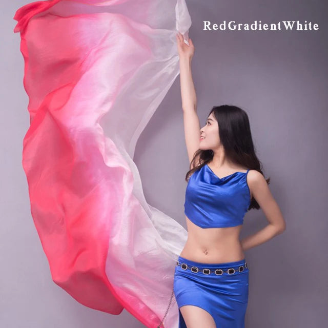 Hand Dyed Silk Belly Dance Veil