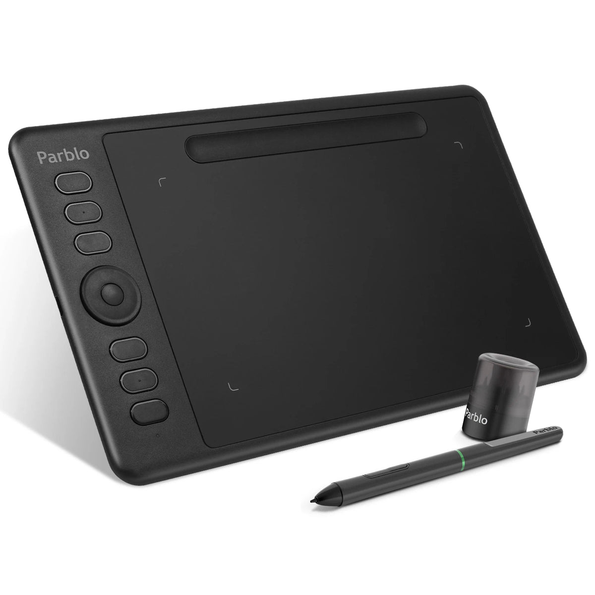Parblo Intangbo S 7x4 Inches Digital Graphic Tablet for Drawing OSU Game with Battery-Free Stylus and Glove