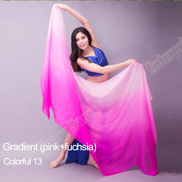 Hand Dyed Silk Belly Dance Veil